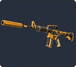 M4A1-S | Złota Szpula (Stan: Minimalne zużycie)